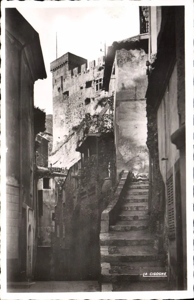 Roquebrune Village — Der Schlossblick aus dem Dorf — Éditions 'LA CIGOGNE' n°1.655 - Vorderseite