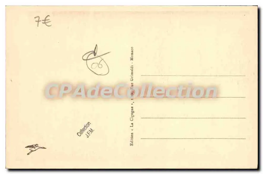 Roquebrune - A Rue de la Fontaine — Edição J.F.M. n°340 - Verso