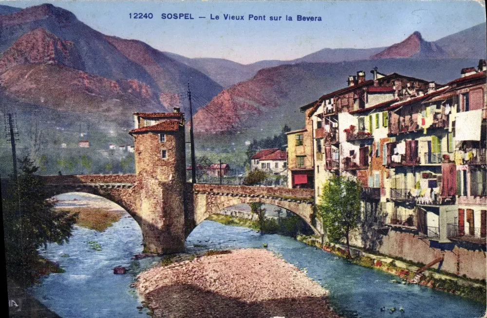 Sospel — Der alte Brücke über die Bevera — Éditions Levy et Heurdein, N° 12240 - Vorderseite