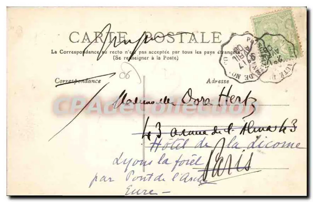 La Turbie — Vista geral — Bilhete postal antigo de Collection n°285 - Verso