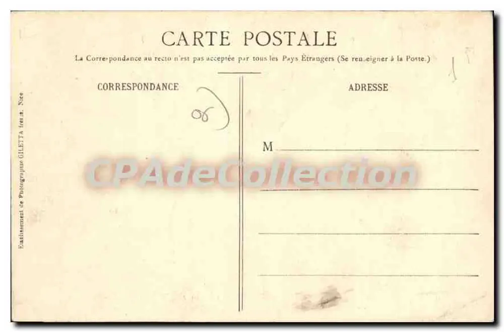 La Turbie (A-M.) — Ansicht der Fürstentums Monaco — Éd. Giletta, Nice, Nr. 1031 - Rückseite
