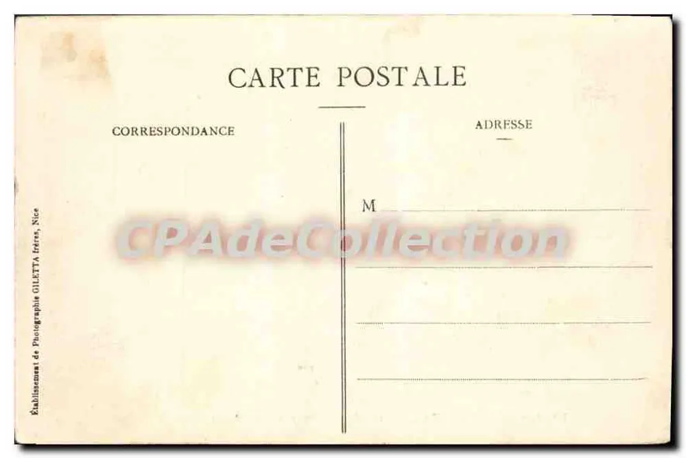 La Turbie (A.-M.) — Allgemeiner Blick vom Mont Bataille — Edition Giletta, photo., Nice, Nr. 1009 - Rückseite