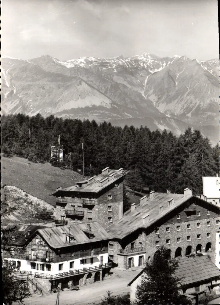 Valberg — Das Hotel-Restaurant « Blanche Neige » und das Grand Chalet — Rella Editions, Nice - Vorderseite