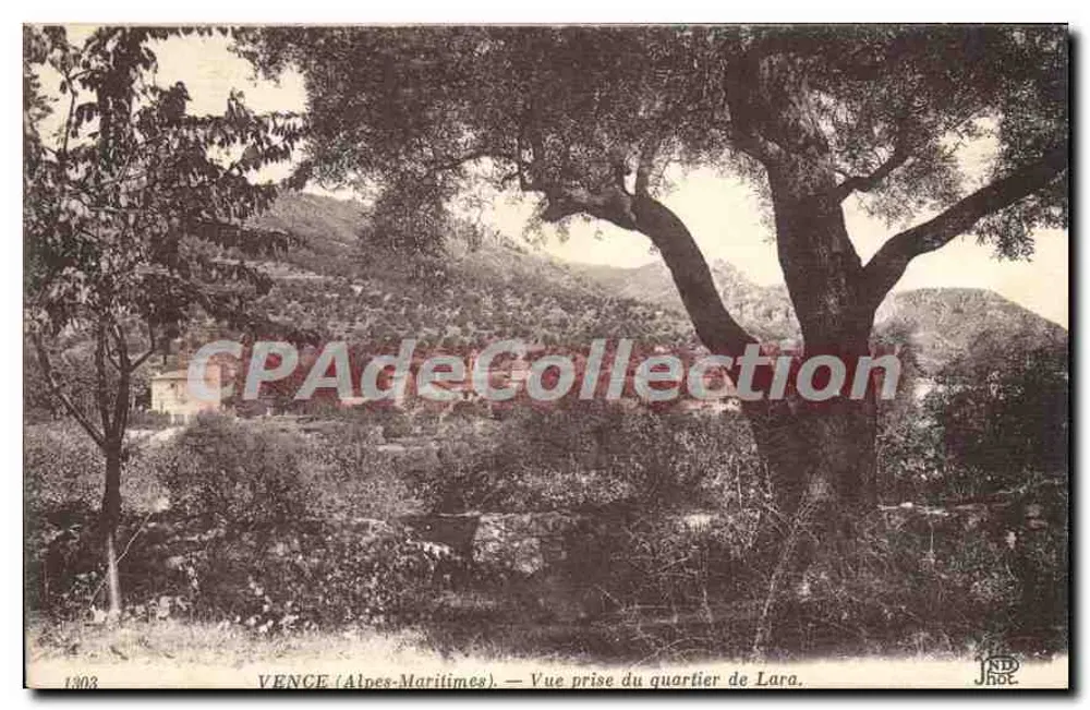 Vence (Alpes-Maritimes) — Vista tirada do bairro de Lara — JADE - Frente
