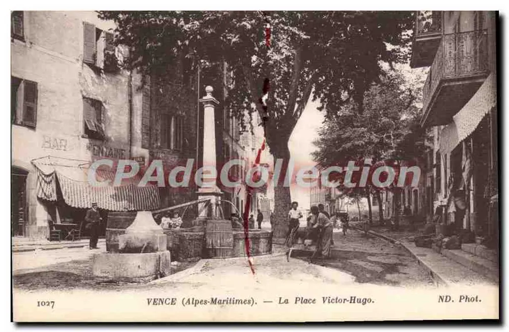 VENCE (Alpes-Maritimes) — A Praça Victor-Hugo — ND. Fot. n° 1027 - Frente
