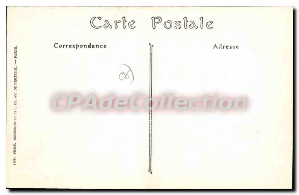 VENCE (Alpes-Maritimes) — A Praça Victor-Hugo — ND. Fot. n° 1027 - Verso