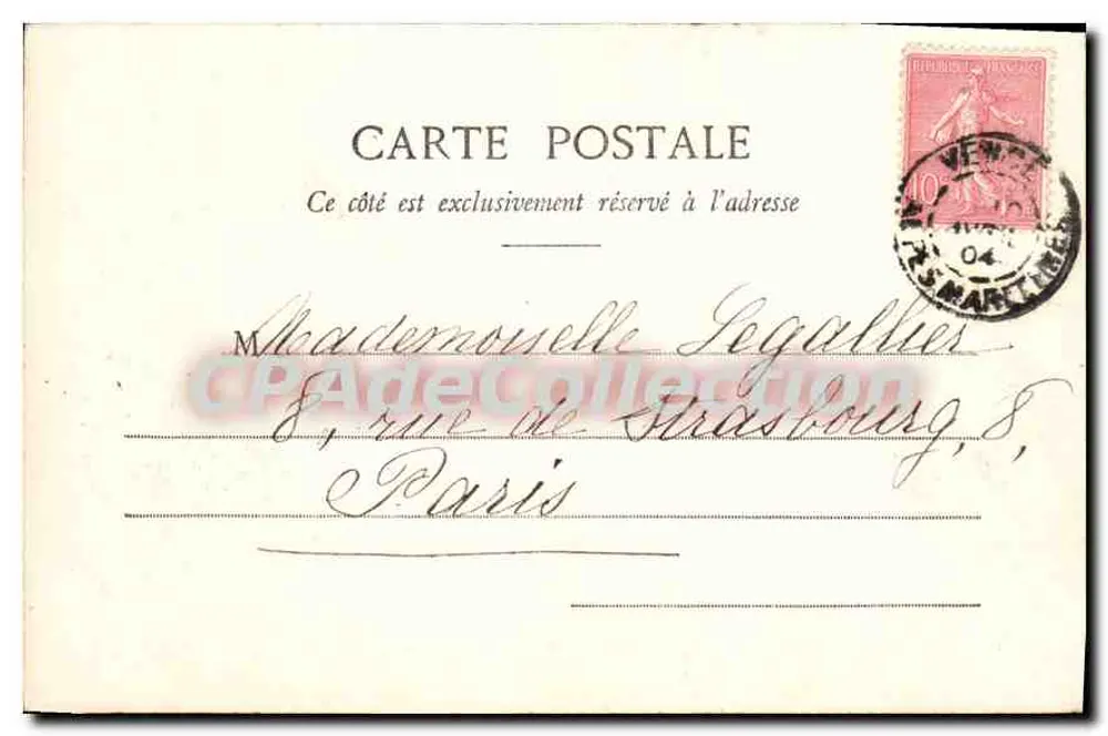 Vence (Alpes-Maritimes) — Vista geral — Edição Durand, n° 1108 - Verso