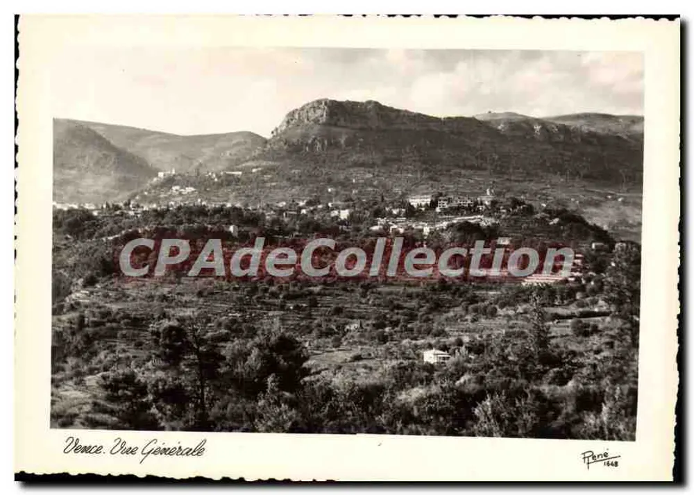 Vence. Vista Geral — Edições PENE & TH. BACQUY-PERNGUEUX, n° 1648 - Frente
