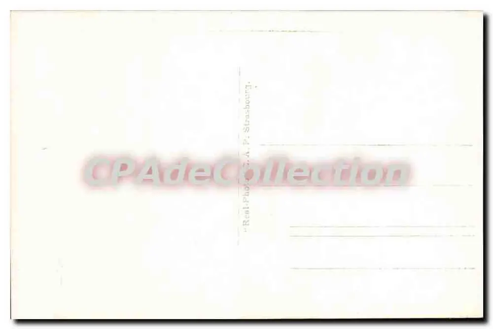 Villefranche-sur-Mer — Através dos Pinheiros — Bilhete postal antigo P. A. P. Strasbourg - Verso