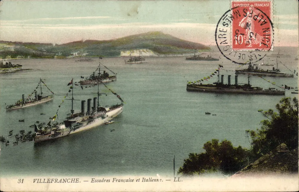 Villefranche — Französische und italienische Flotten — LL. - Vorderseite