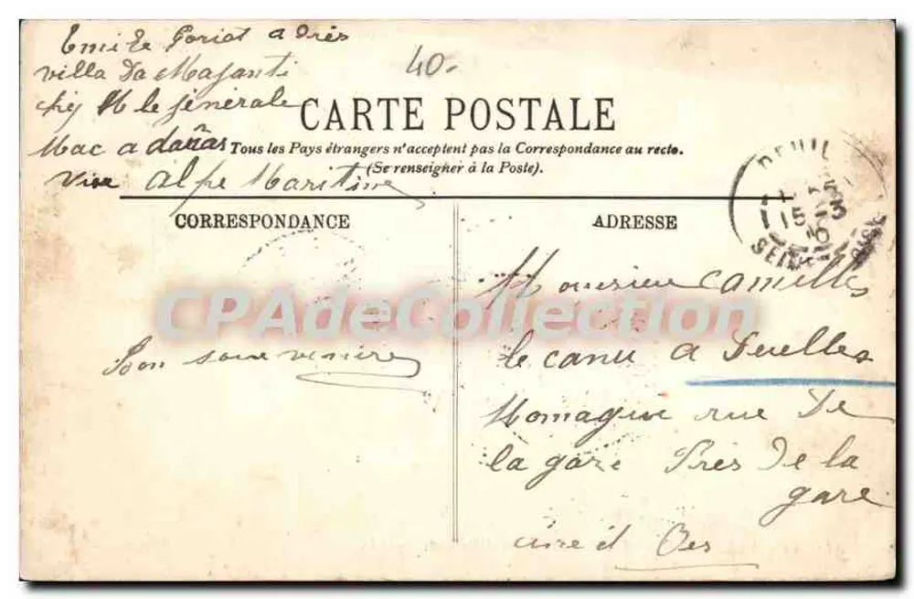 Villefranche — Französische und italienische Flotten — LL. - Rückseite