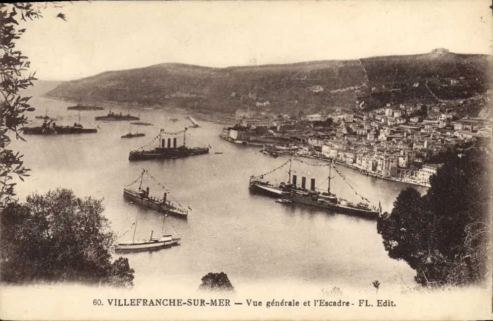Villefranche-sur-Mer — Allgemeiner Blick und die Flotte — FL. Edit. - Vorderseite