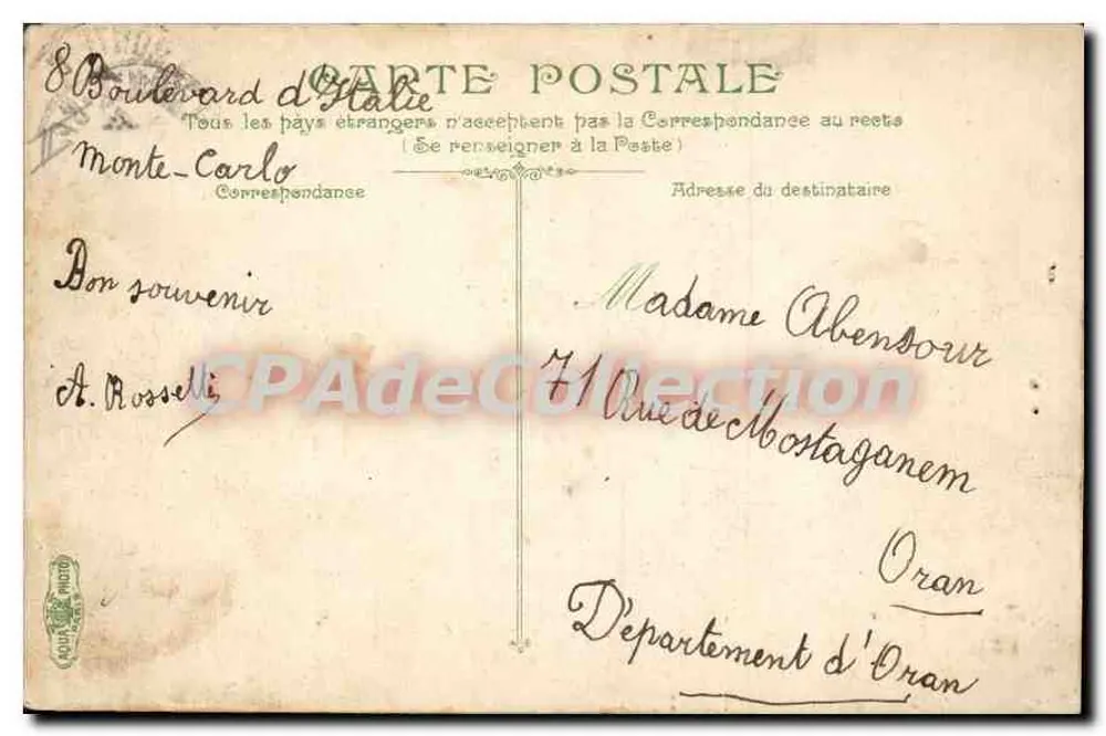 Côte d'Azur. Villefranche-sur-Mer. Die Flotte im Hafen — Verlag C. N. R. C., Nr. 3261 - Rückseite