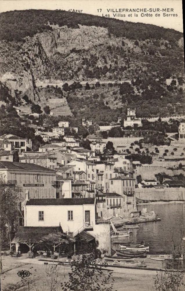 Villefranche-sur-Mer — As Villas e a Crête de Serres — Côte d'Azur 17 - Frente