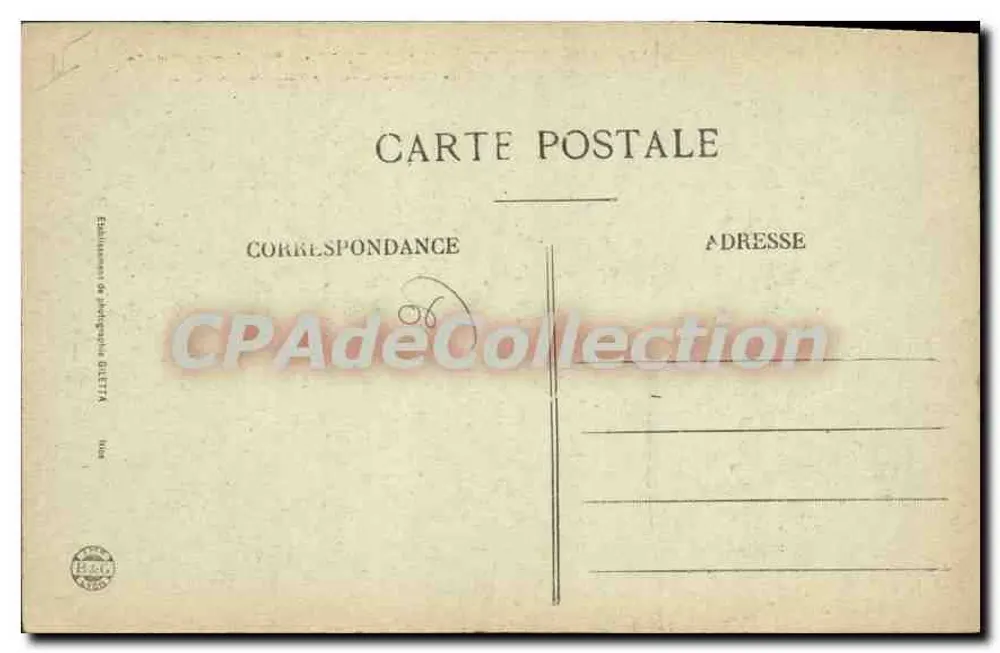 St-Martin-Yésubie (A.-M.) — Estación veraniega, Puente fronterizo (Francia-Italia) sobre el Oréon — Editor: B.&G. (n° 3817) - Reverso