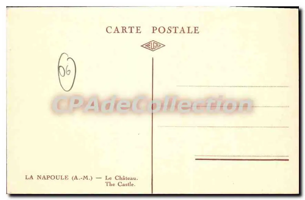La Napoule — O Castelo — Aimard - Verso
