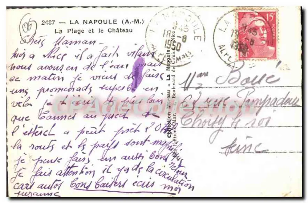 La Napoule — Het Kasteel — Uitgaven Néo-veau - Achterkant