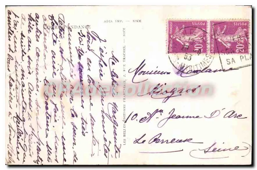 Golfe-Juan — A Esquadra no Porto — CPAdeCollection - Verso