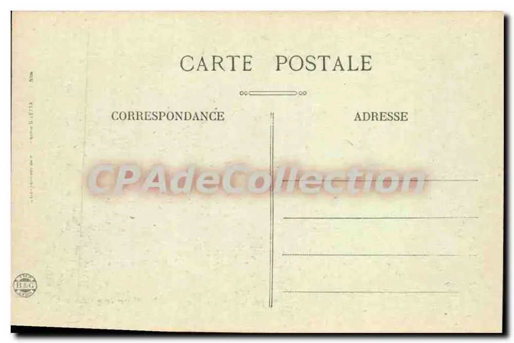 N.D. de LAGHET - Arredores de Nice — Bilhete postal antigo n°1041, editor HEG - Verso