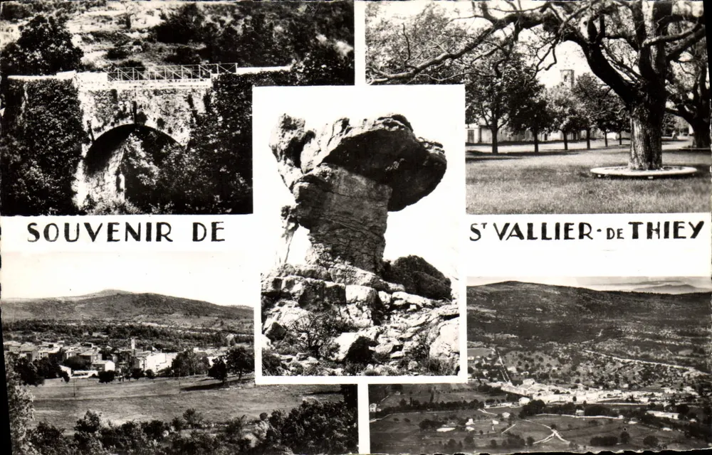 St Vallier-de-Thiey — Lembrete de — Editor: Coleção Coquet & Pélissier, Nice - Frente