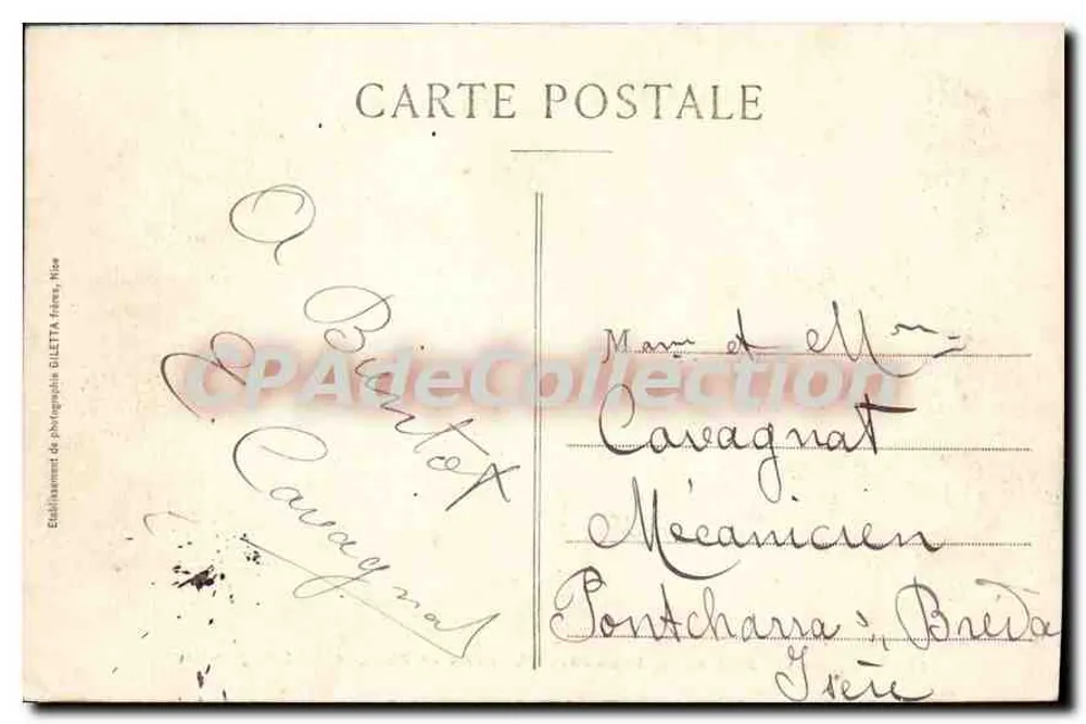 Viaduto e Gorges do Loup — Linha do Sul da França — Edição Giletta n°1123 - Verso