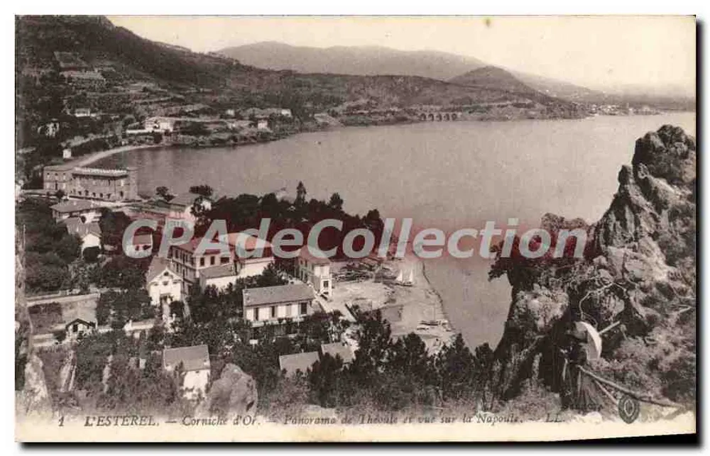 L'ESTÉREL — Corniche d'Or — Panorama de Théoule e vista da Napoule — LL - Frente