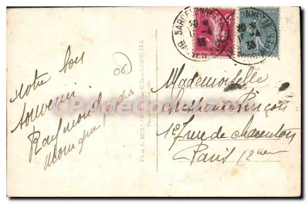 Guillaumes — O Velho Castelo — Foto A. Moillar, G. Chenele - Verso