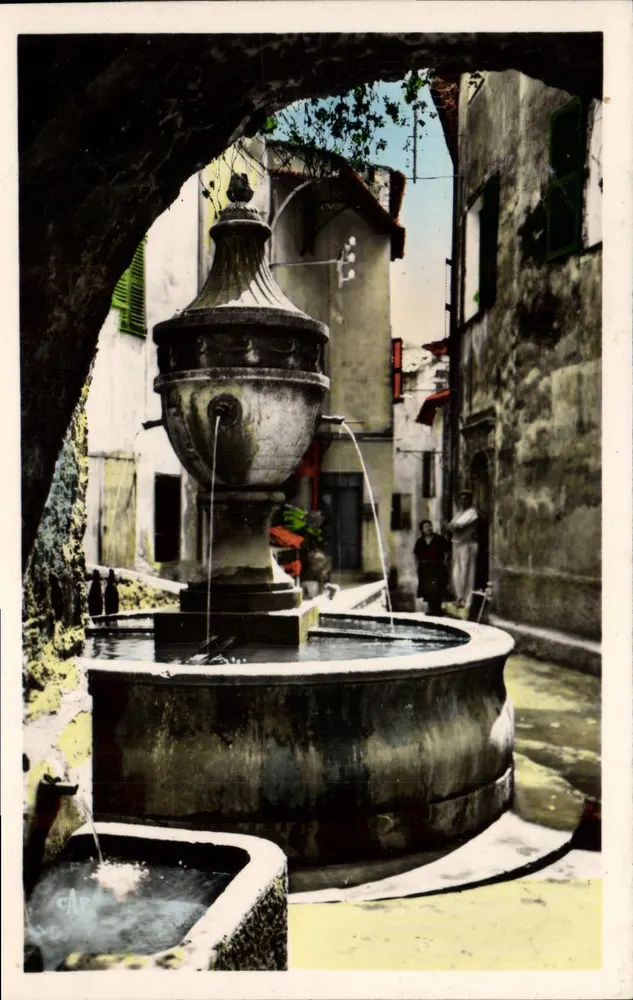 Saint-Paul-de-Vence — Eine Alte Fontäne (1840) — C.A.P. (51) - Vorderseite