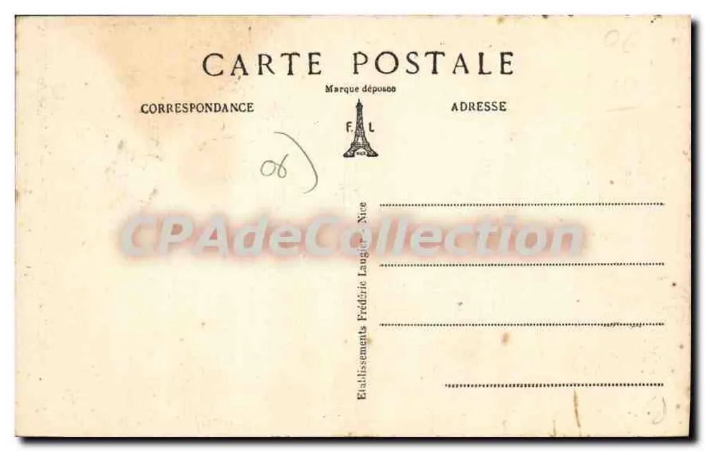 Berre-les-Alpes — Alte Straße — F. L. Nr. 325 - Rückseite