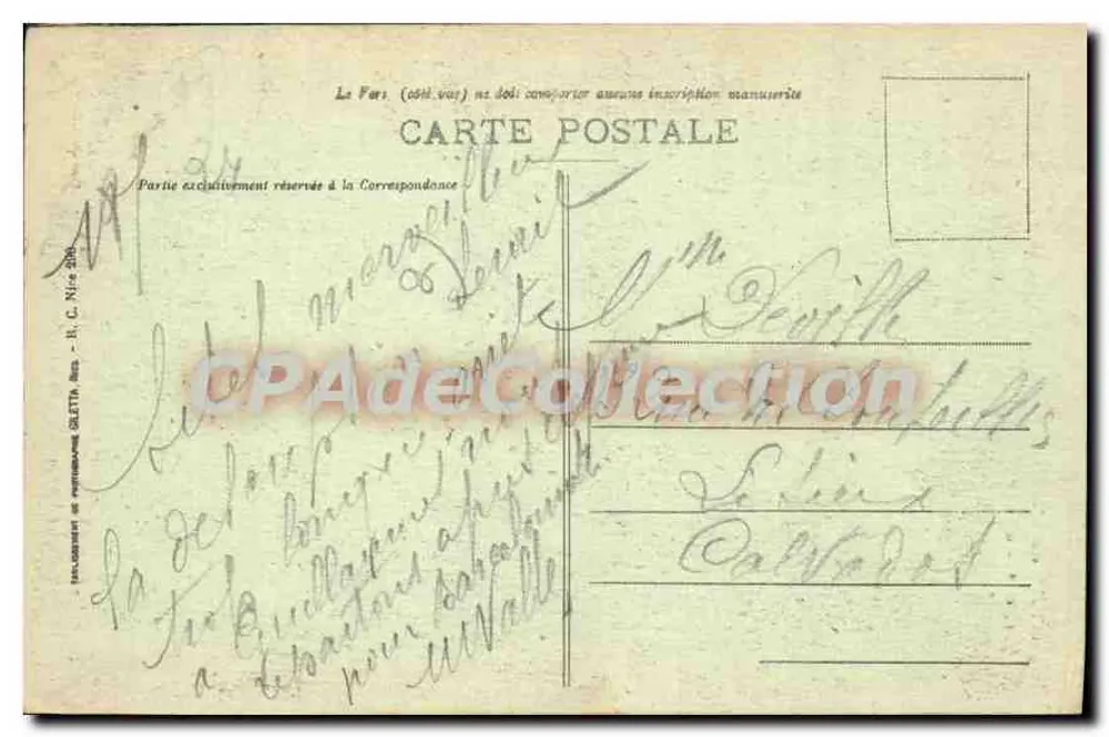 Hôtel de l'Union — Hochtal des Var, Gorges de Daluis — T.C.F.-U.A.F. — Verlag Guillaume (A.M.) - Rückseite