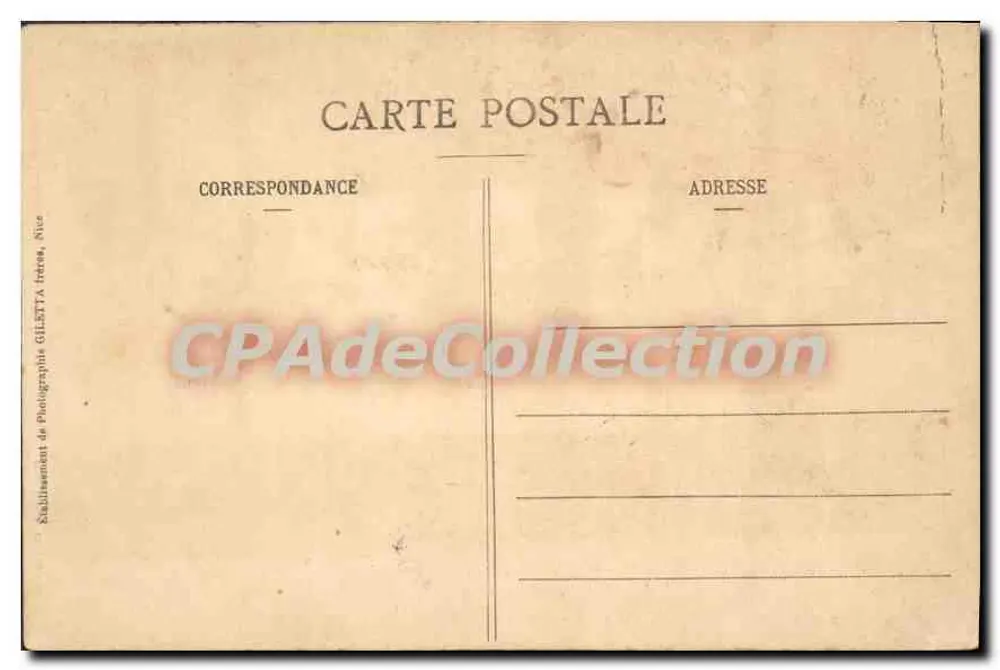 Küste von Nice bis Menton — Vogelperspektive — Edition Giletta, Foto Nice - Rückseite
