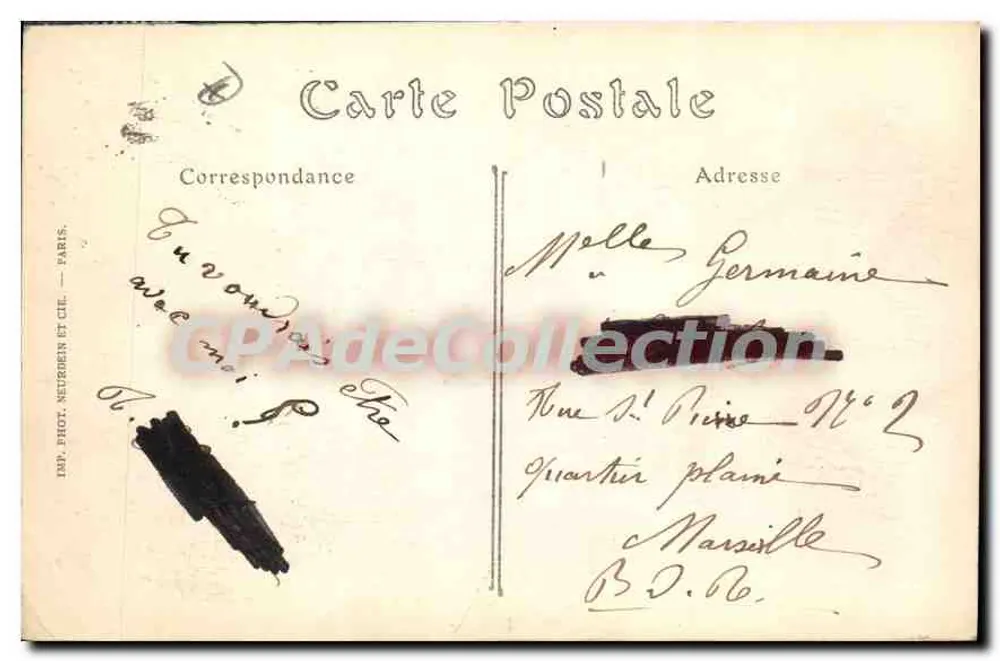 Die Bucht von Théoule, Aufnahme von der Napoule — Cannes (Alpes-Maritimes) — ND. Fot. - Rückseite