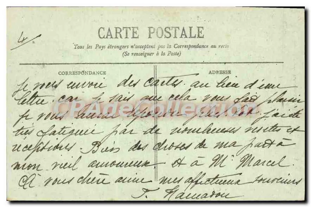 Alger - Der Versuchsgarten - Avenue du Grand Lac — Sammlung Régence, A. L., Verlag Alger - Rückseite