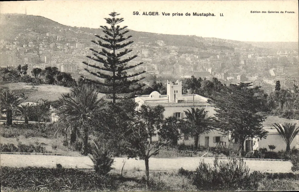 Argel — Vista tirada de Mustapha — Edição das Galerias da França, n°59 - Frente