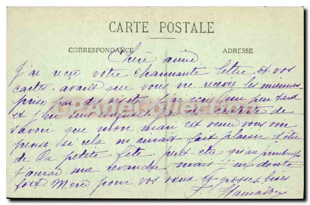 Argélia - O Ópera de Argel — Coleção de cartas postais - Verso