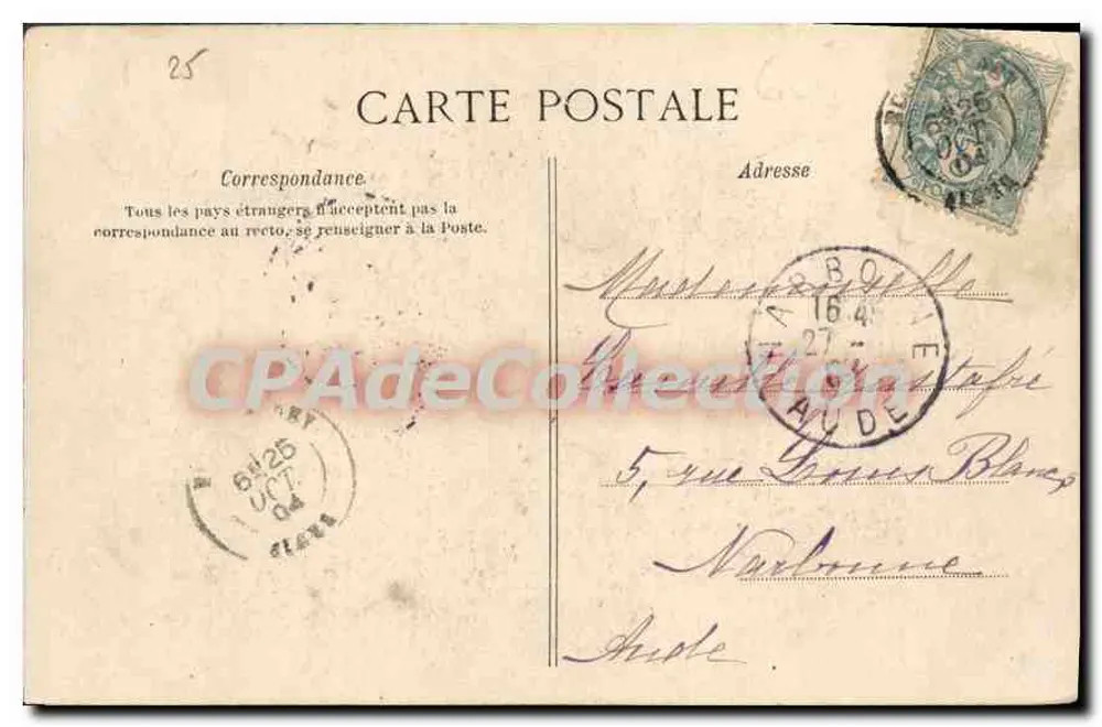 Algier — Moschee Djensah-el-Khébir und Konsularpalast — Collection Idéale, n°104 - Rückseite