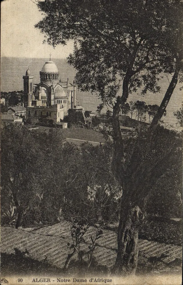 ALGER — Najświętsza Maryja z Afryki — widok panoramiczny — nieznany wydawca, n° 90 - Awers