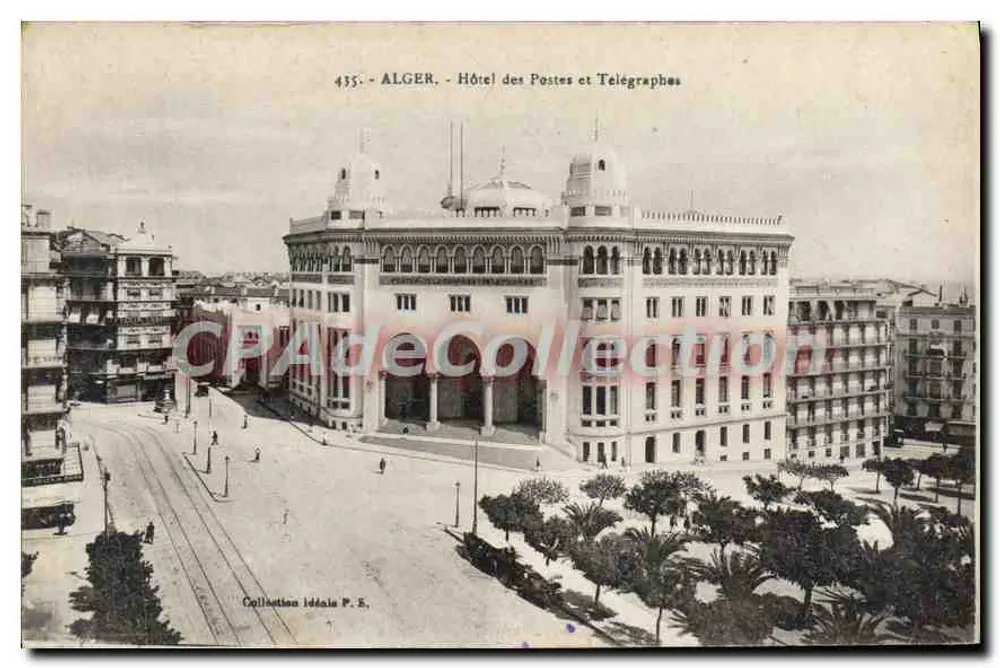Argel - Hotel das Correios e Telégrafos — Coleção ideal P. S. n° 435 - Frente
