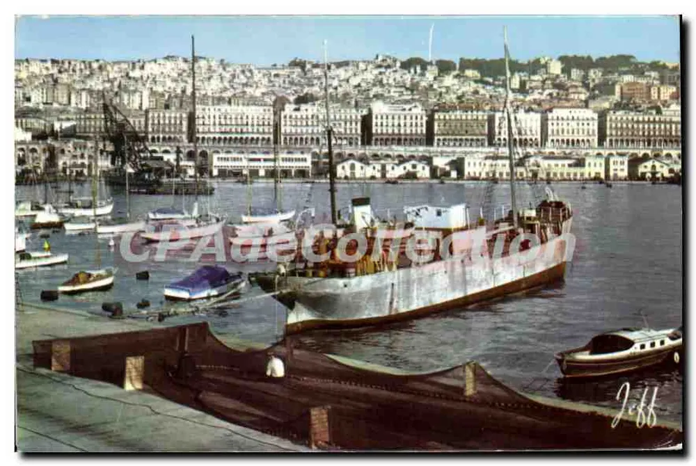 Algésiras — A vista do porto e da cidade — Edições JEFF - Frente