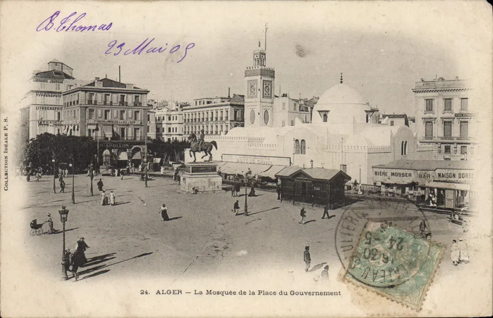 Algier — Die Moschee des Place du Gouvernement — Ideal Collection P.S. - Vorderseite