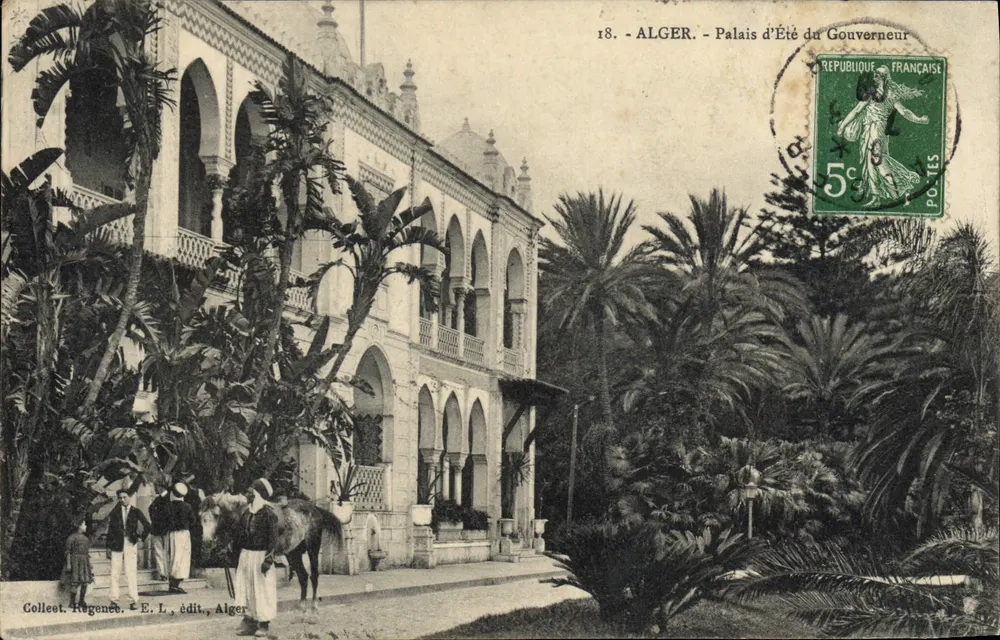 ALGER - Palazzo d'Estate del Governatore — Collezione Huguenet, edito, Alger - Recto