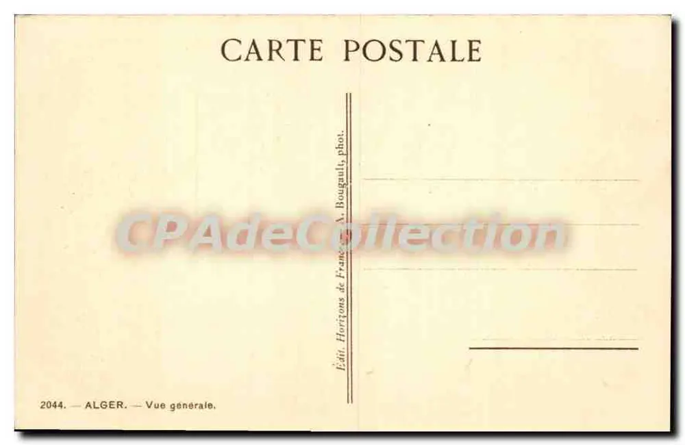 Argel — Vista geral — Editado por Horizons de France, fot. A. Bougault - Verso