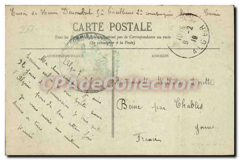Algésiras - As Faculdades — Coleção Héganès, A. L., editor. Alger, n° 548 - Verso