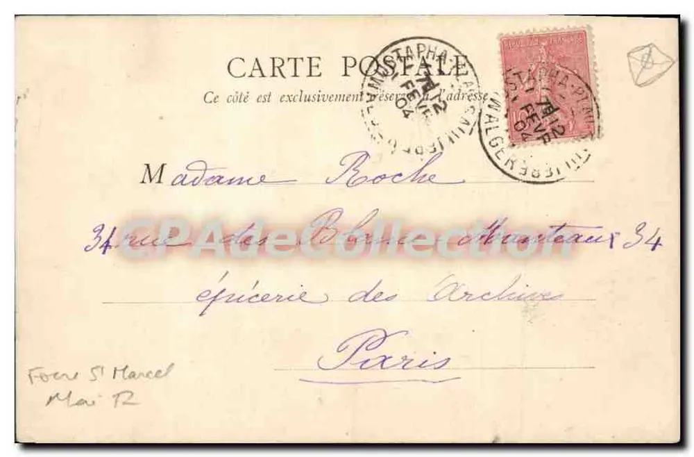 ALGER — Piazza della Repubblica — Louis Maortel - Achterkant