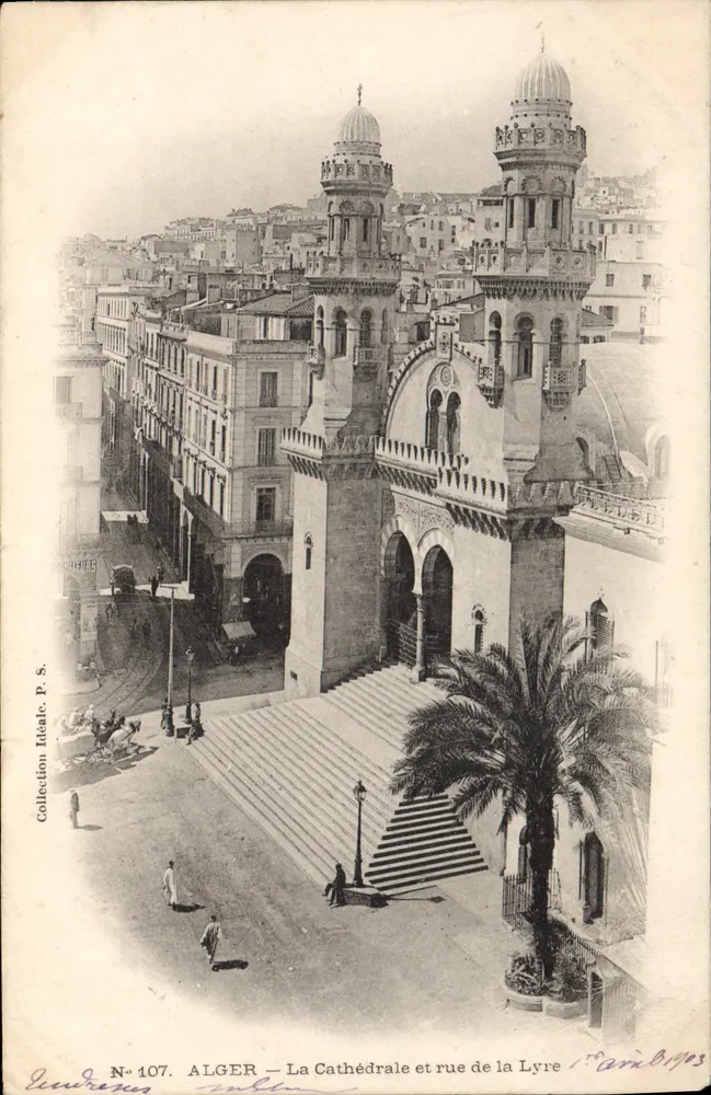 ALGER — La Catedral y la calle de la Lira — Colección Ideal, N° 107 - Anverso