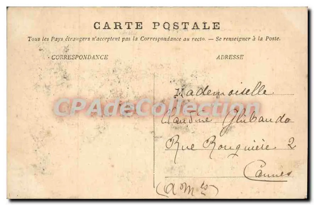 Alger — Place du Gouvernement und die Moschee — Sammlung Z. F., Alger - Rückseite