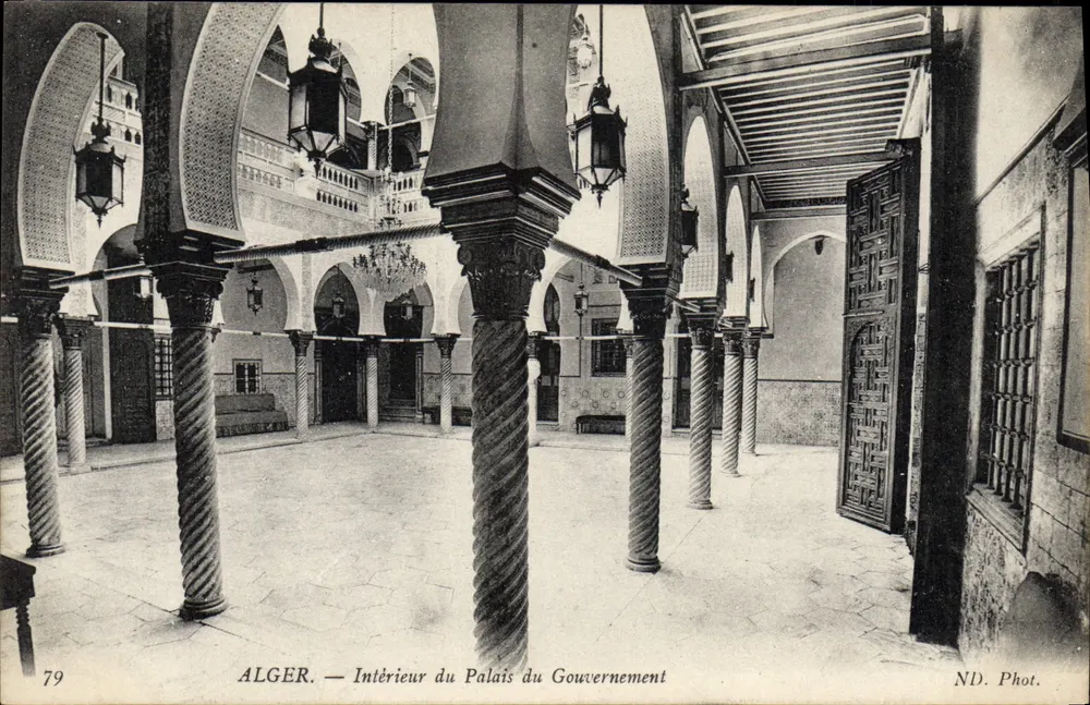 Alger — Innenansicht des Regierungspalastes — ND. Phot. n°79 - Vorderseite