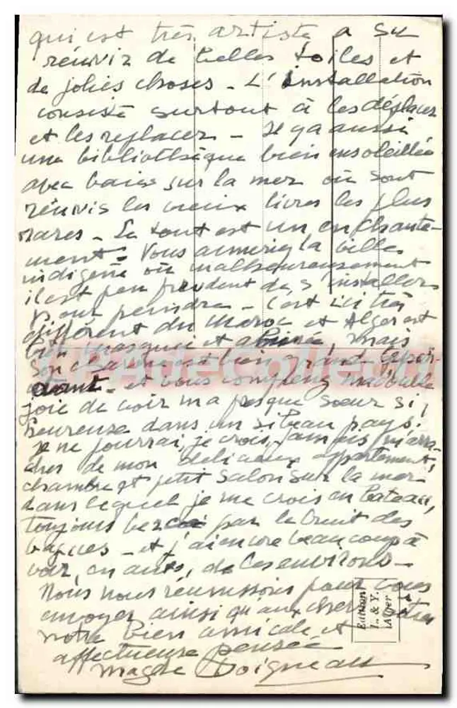 Algier - Bambusallee im Versuchsgarten — Verlag: 273 - Rückseite
