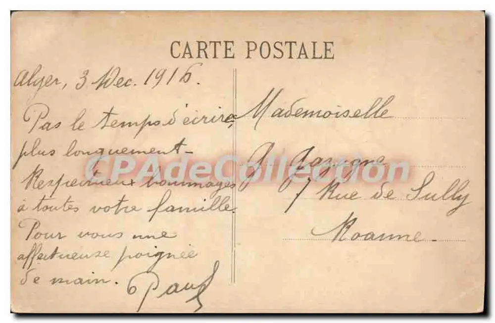 ALGER - Boulevard de la République — Platinogravure L.L.-Paris, n°361 - Verso