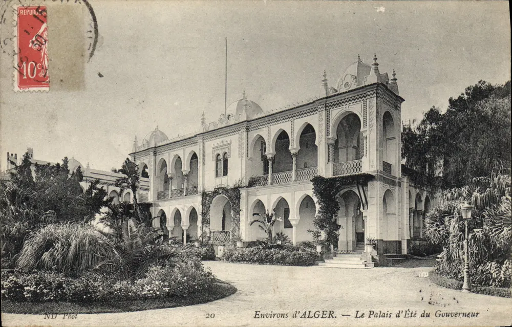 Dintorni di ALGER — Il Palazzo d'Estate del Governatore — ND Phot, n°20 - Recto